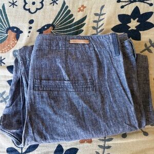 Pilcro & the Letterpress-Blue Chambray Pants EUC size 16